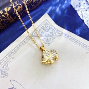 Lucky Charm Elephant Stainless Steel Necklace